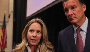 Long Island Democratic Reps. Laura Gillen and Tom Suozzi receive significant campaign dollar help from pro-Israel groups. Credit: Debbie Egan-Chin