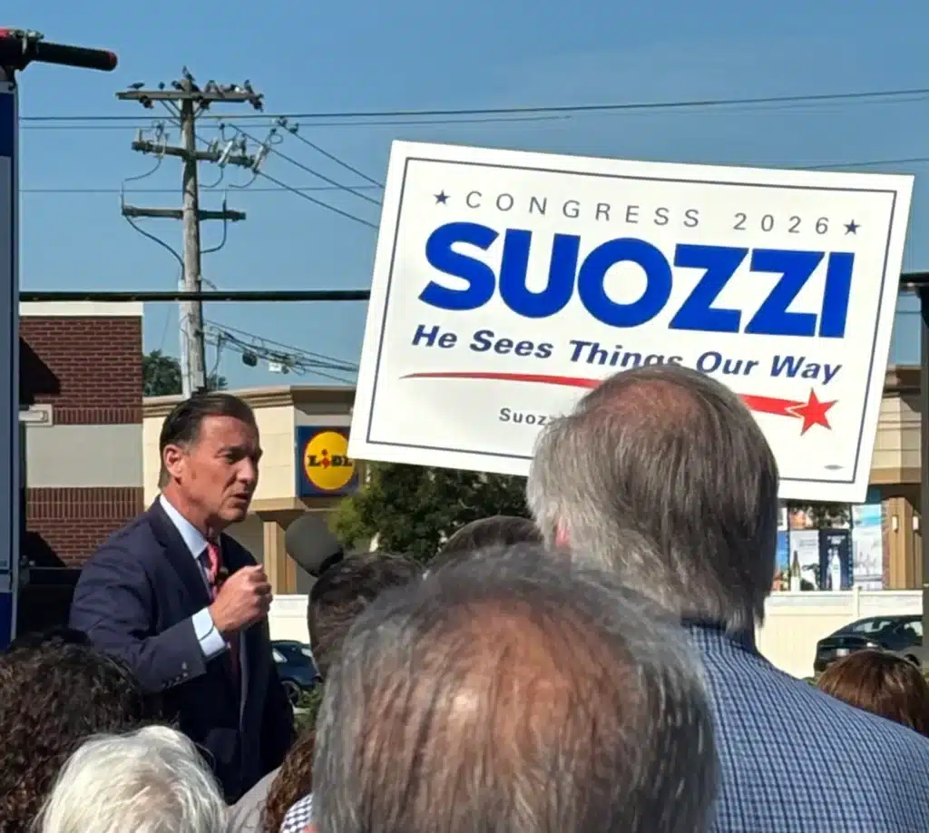 U.S. Rep. Tom Suozzi kicked off his re-election campaign in Mineola.