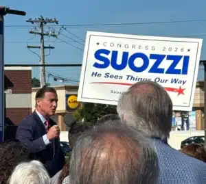 U.S. Rep. Tom Suozzi kicked off his re-election campaign in Mineola.
