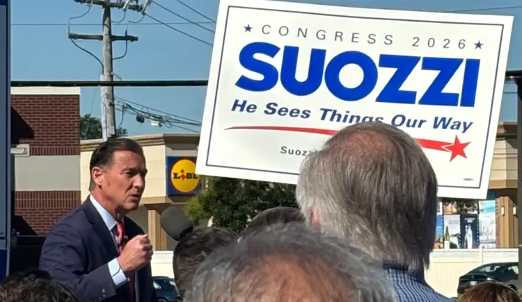U.S. Rep. Tom Suozzi kicked off his re-election campaign in Mineola.